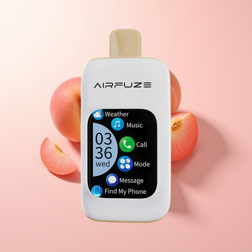 AirFuze Smart 30000 Puffs Afișaj Tactil 5% Nicotină piersică suculentă
