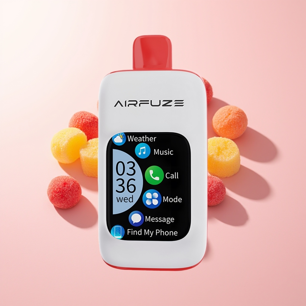 AirFuze Smart 30000 Pufuri Dispozabil Ecran Tactil 2.01" Sour Lush Gummy 5% Nicotina