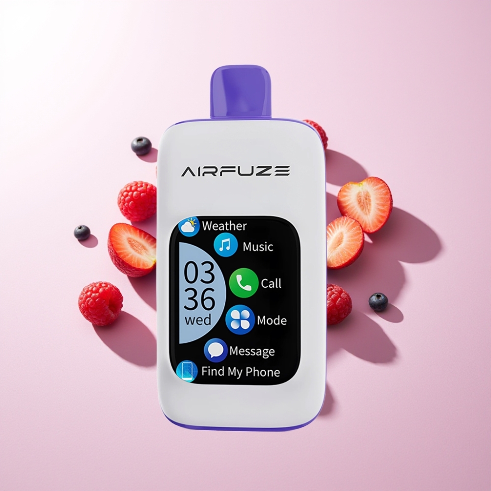 Airfuze Smart Pro 40000 Pufuri Baterie 900mAh Lichid 20ML Nicotina 2% 5% Afine Zăpadă