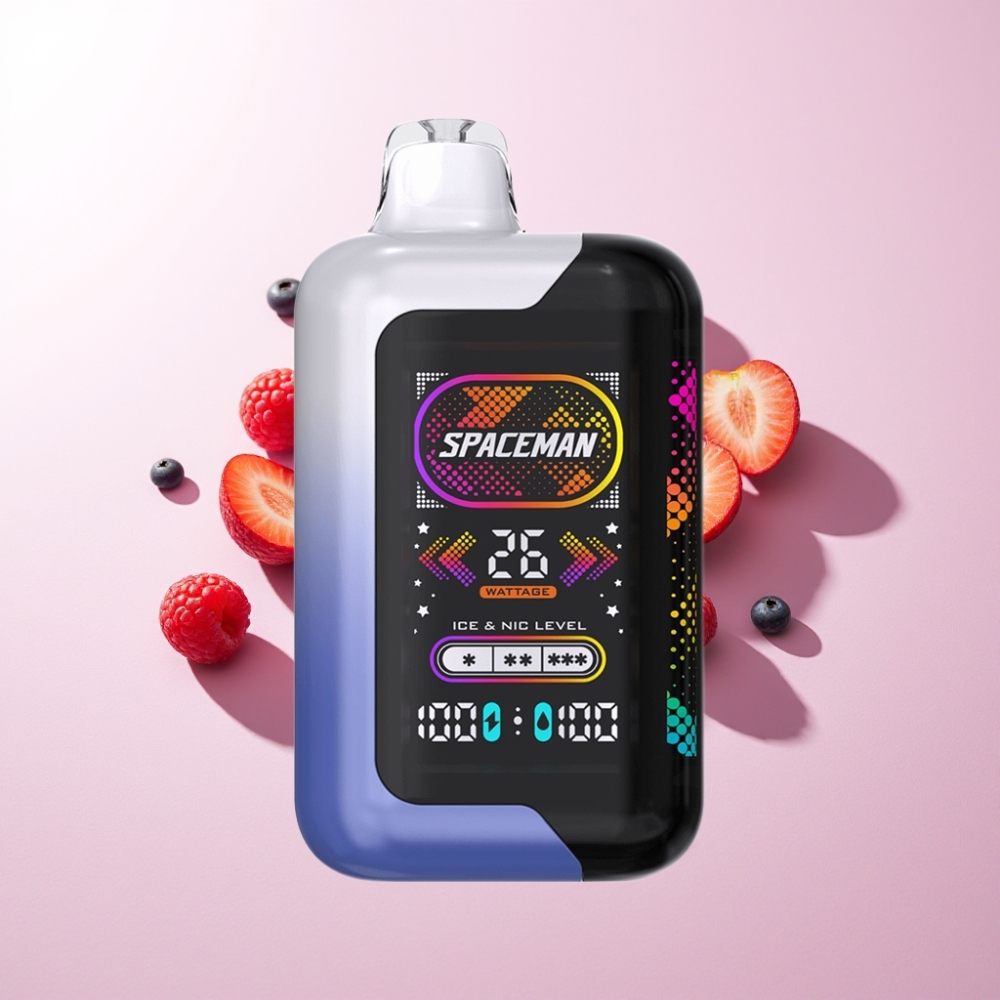 Spaceman SP40000 Zero Nic 40000 Puffuri 20ml 0% Nicotina Afumătură Albastră Gheață