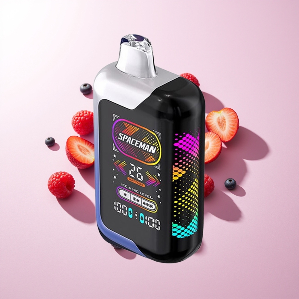 Spaceman SP40000 Zero Nic 40000 Puffuri 20ml 0% Nicotina Afumătură Albastră Gheață