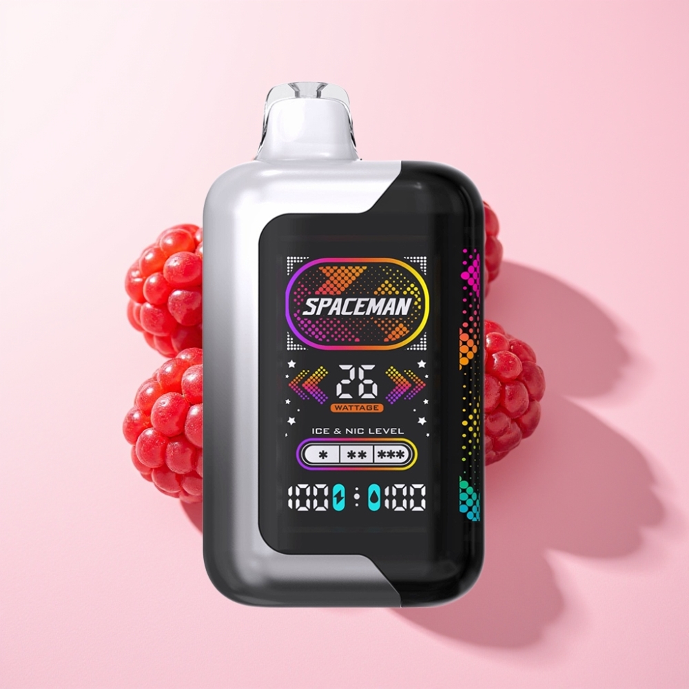 Spaceman SP40000 Zero Nicotine 40000 Pufuri Ecigaretă Reîncărcabilă cu 20ml și Afumătură de Zmeură Neagră